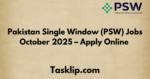 Pakistan Single Window (PSW) Jobs October 2025 – Apply Online