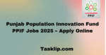 Punjab Population Innovation Fund PPIF Jobs 2025 – Apply Online